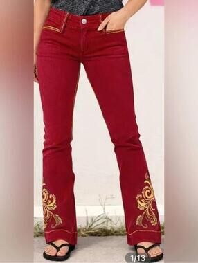 Flamingals Red Jean/pant